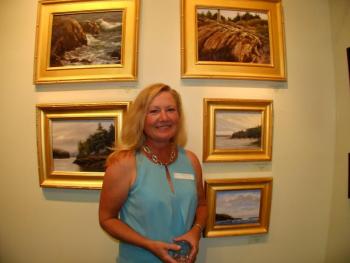 North Carolina artist Mary Erikson and her paintings of East Boothbay.