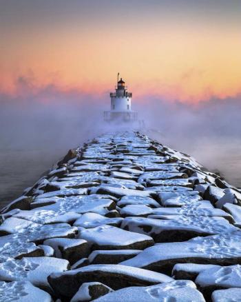 Benjamin Williamson won First Place in the Color category for “Spring Point Sea Smoke”