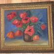 "Oriental Poppies," oil by Joyce Hines