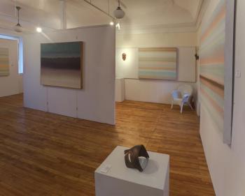 The Maine Art Gallery’s second floor at 15 Warren Street in Wiscasset