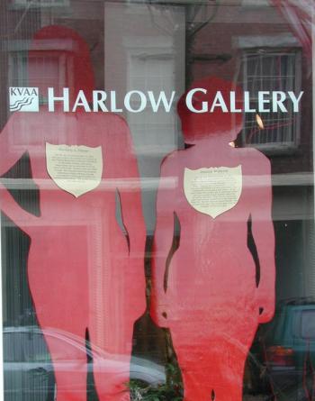 Silent Witnesses in the Harlow Gallery window 2005