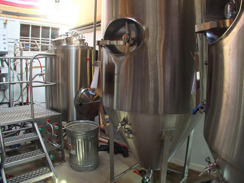 The brew room holds the huge tanks used in the brewing process. SUZI THAYER/Boothbay Register